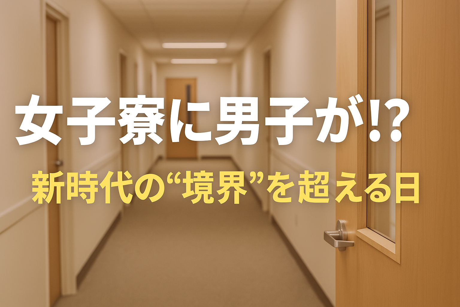 女子寮に男子が?