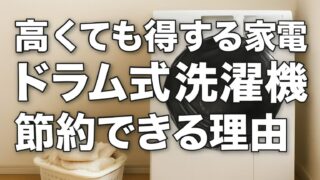 高くても得する家電─パナソニックのドラム式洗濯乾燥機で節約できた理由