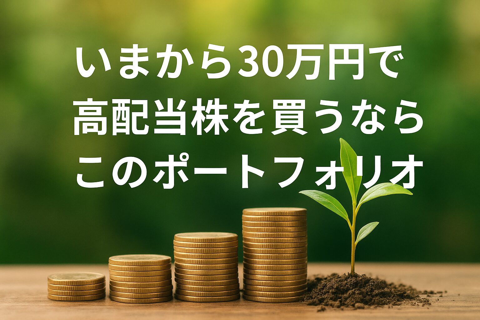 30万円で高配当株