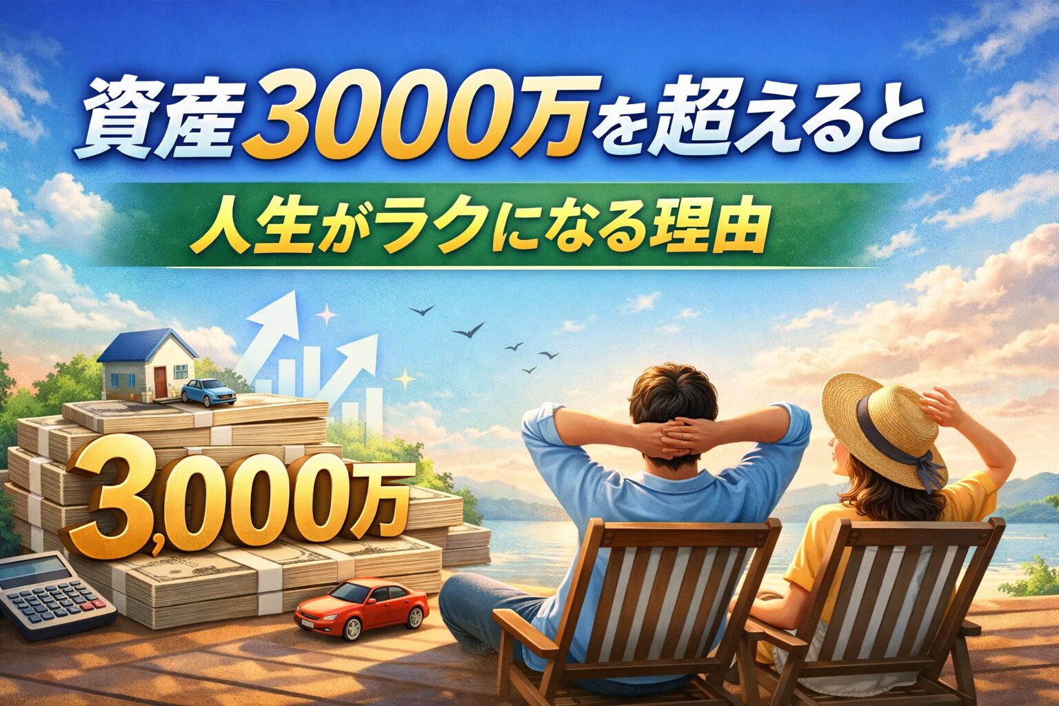 資産3000万円を超えると人生がラクになる理由
