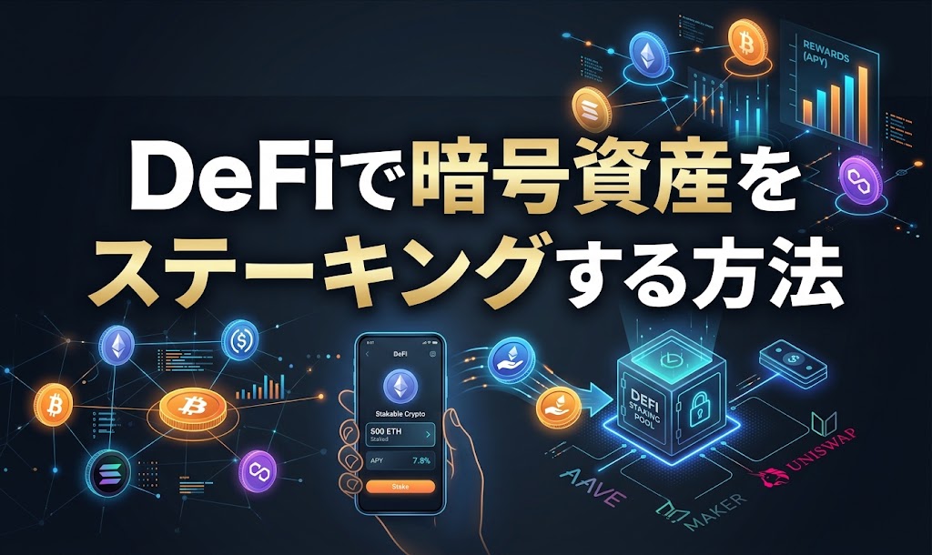 DeFiで暗号資産をステーキングする方法